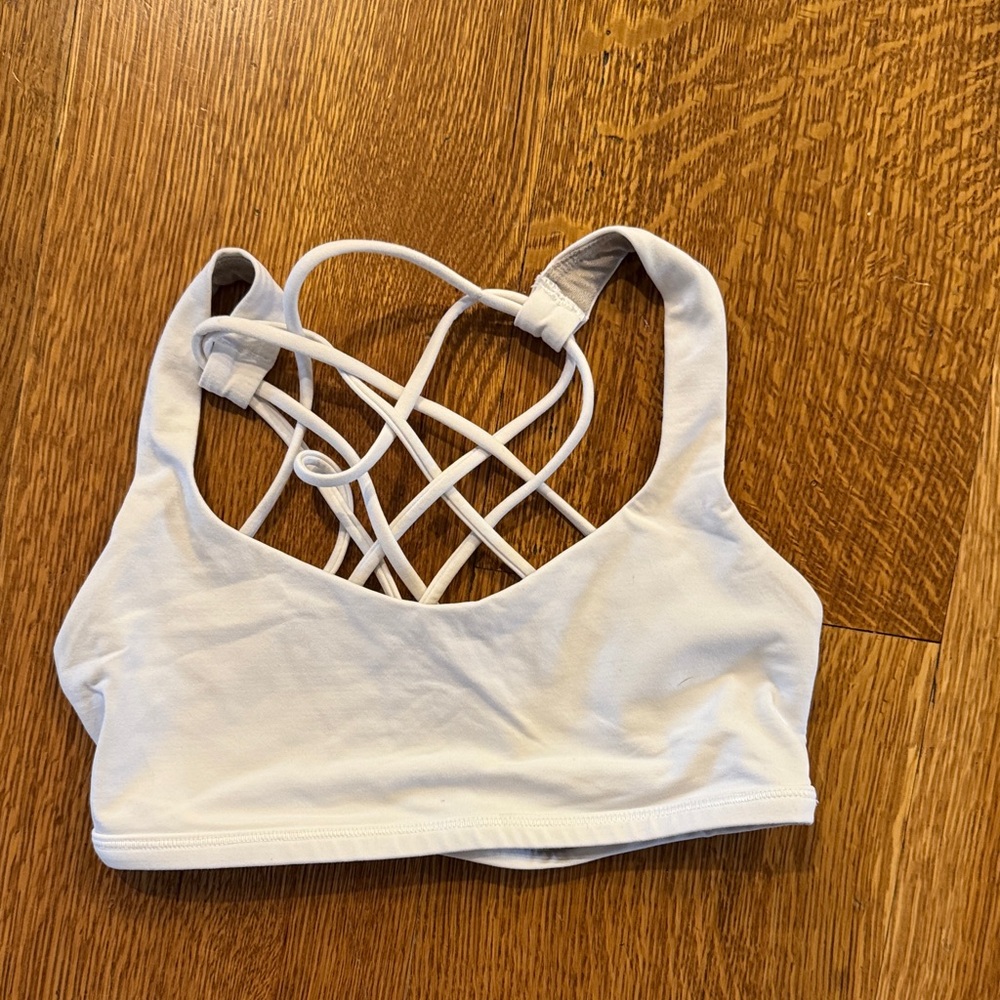Lululemon size XXS Women's White Strappy sports bra
